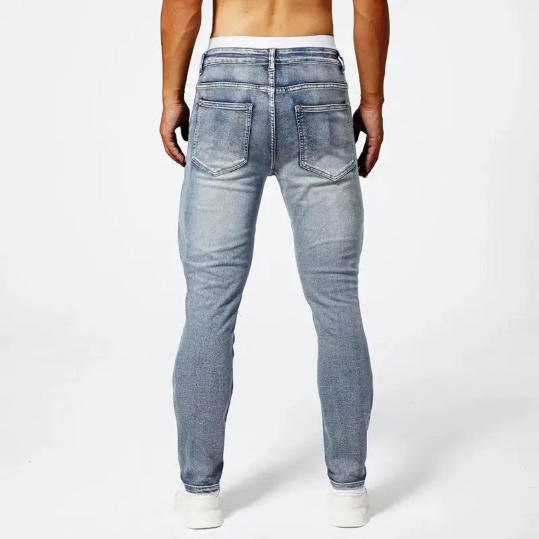 Evan Moto Denim Skinny Jeans
