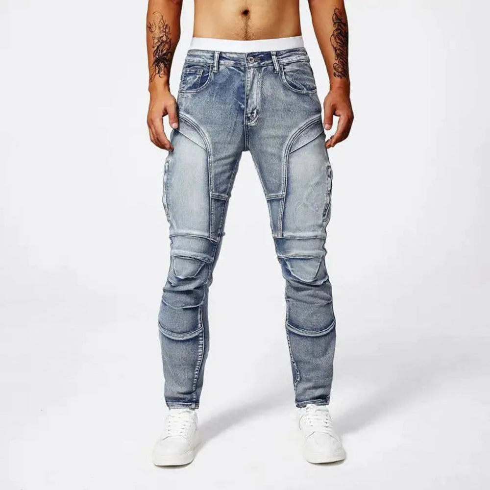 Evan Moto Denim Skinny Jeans Artisio
