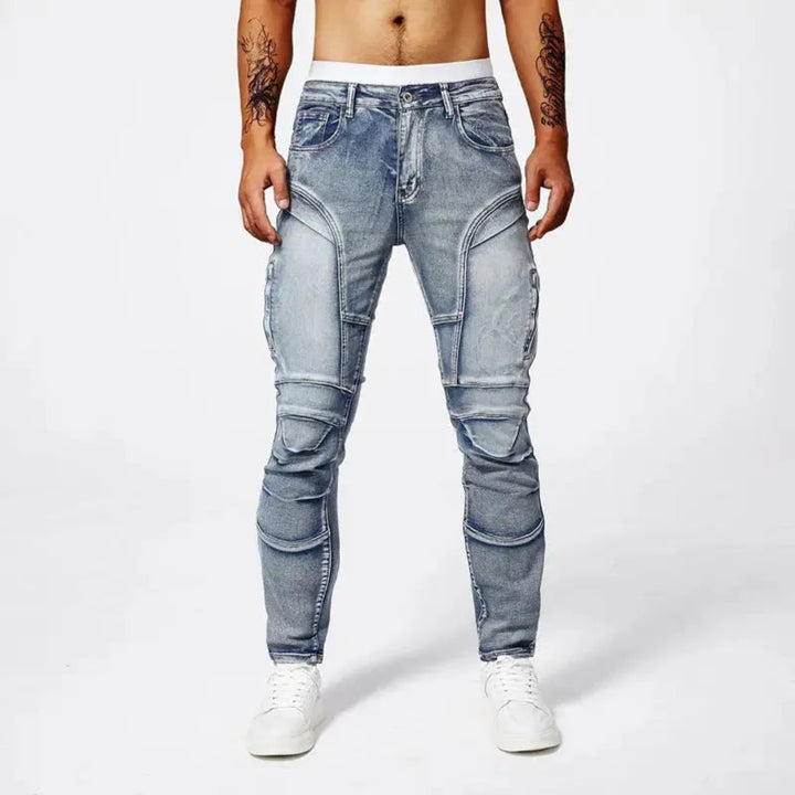 Evan Moto Denim Skinny Jeans