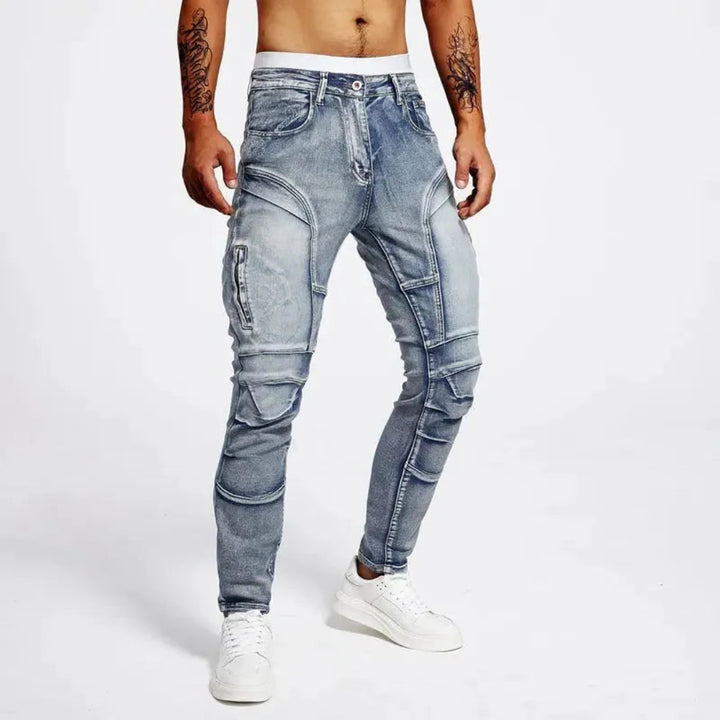 Evan Moto Denim Skinny Jeans
