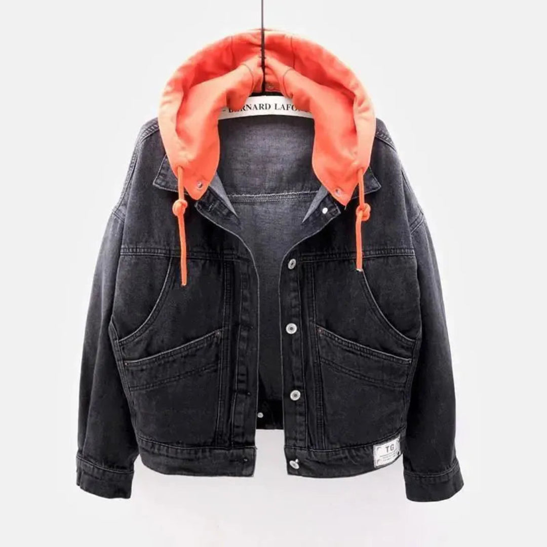 Fallon Hooded Denim Jacket Artisio