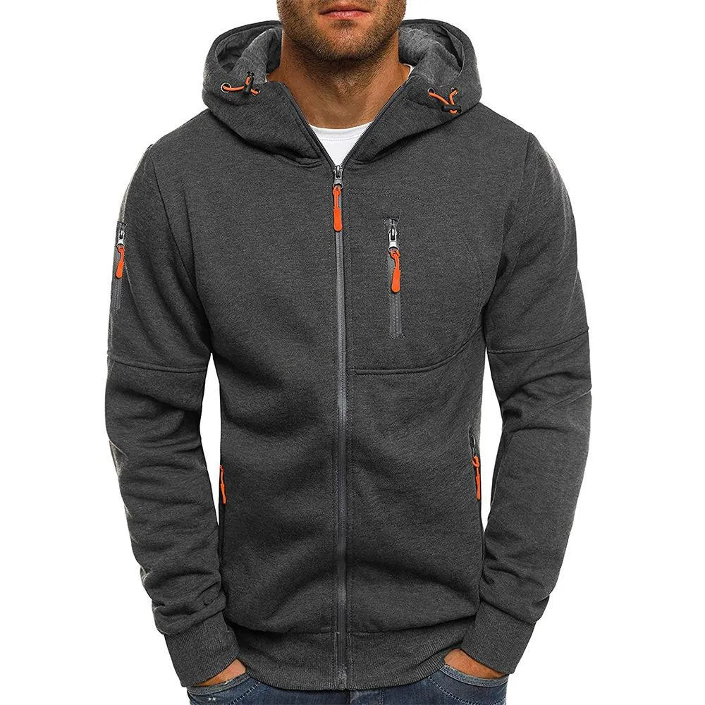 Felix Contrast Full-Zip Hoodie Artisio