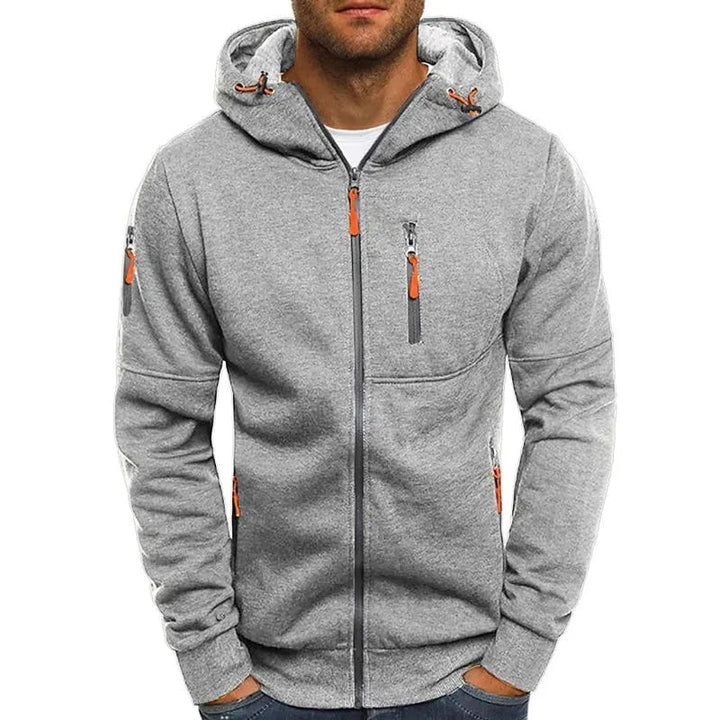 Felix Contrast Full-Zip Hoodie Artisio