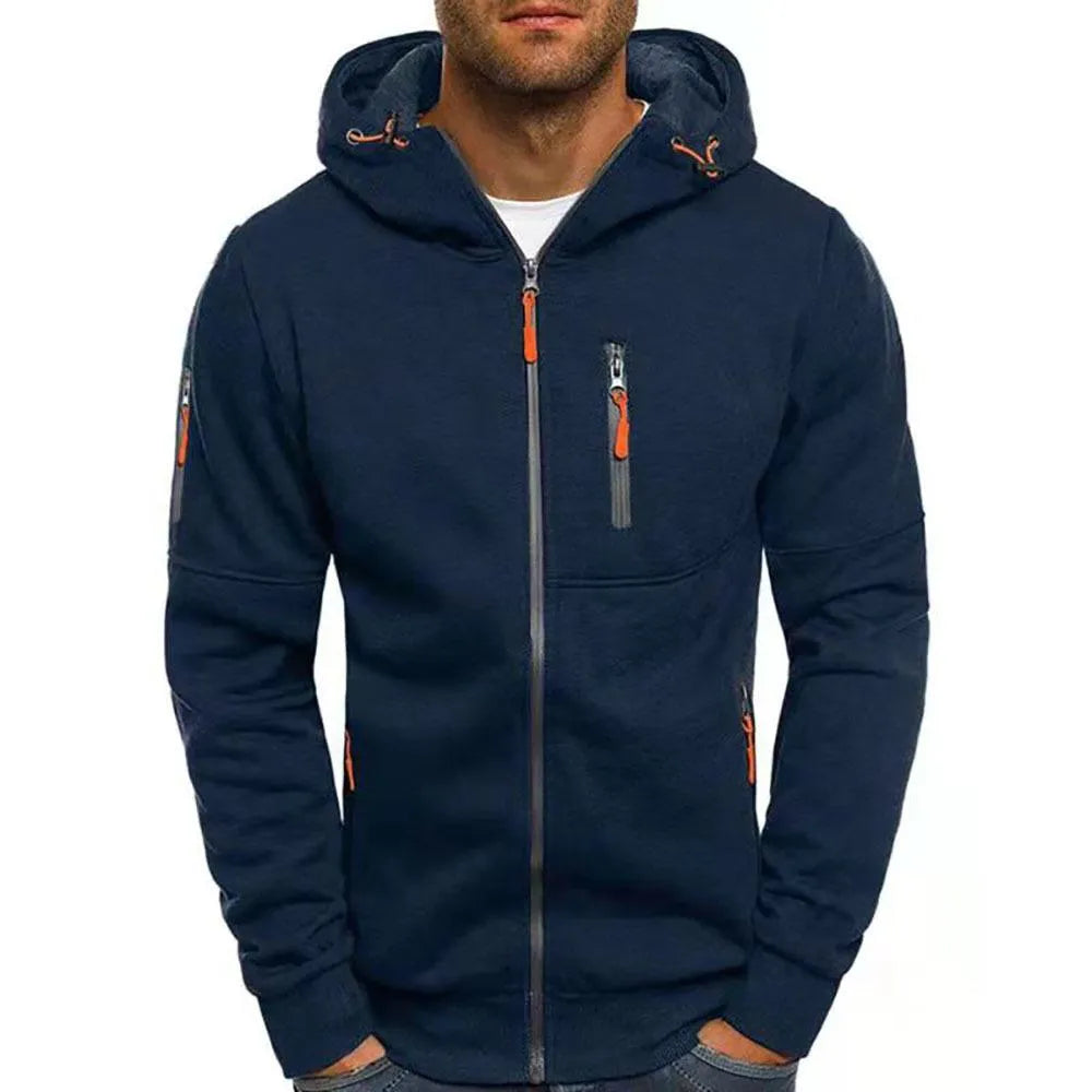 Felix Contrast Full-Zip Hoodie Artisio