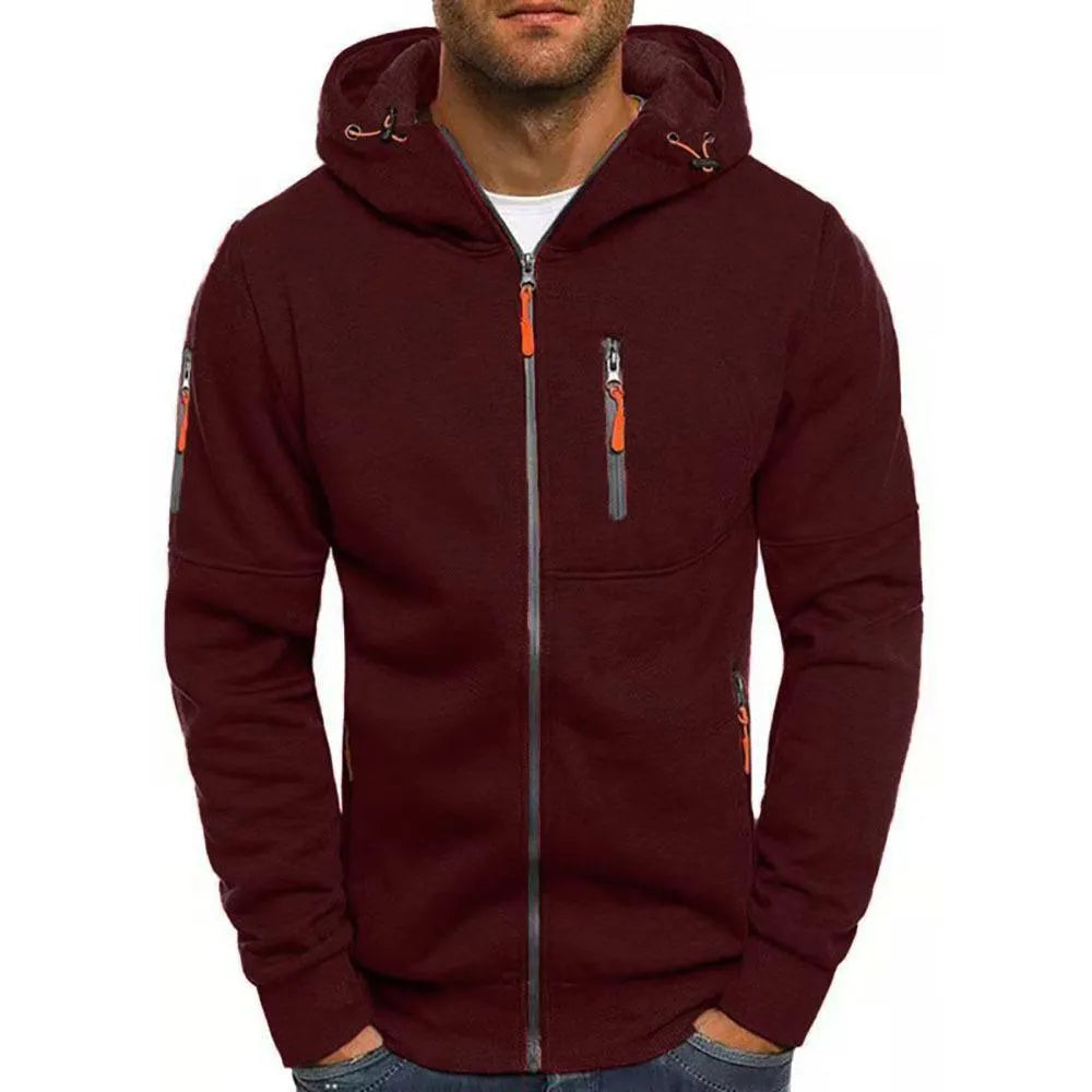 Felix Contrast Full-Zip Hoodie Artisio
