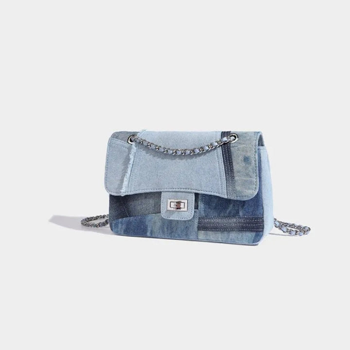 Felix Paneled Denim Convertible Bag Artisio
