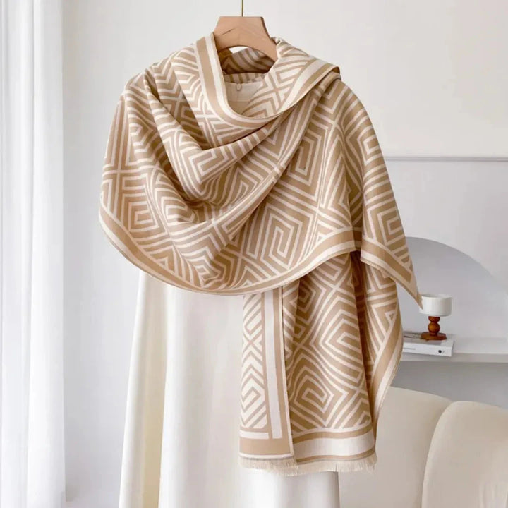 Fiona Reversible Geometric Shawl Artisio