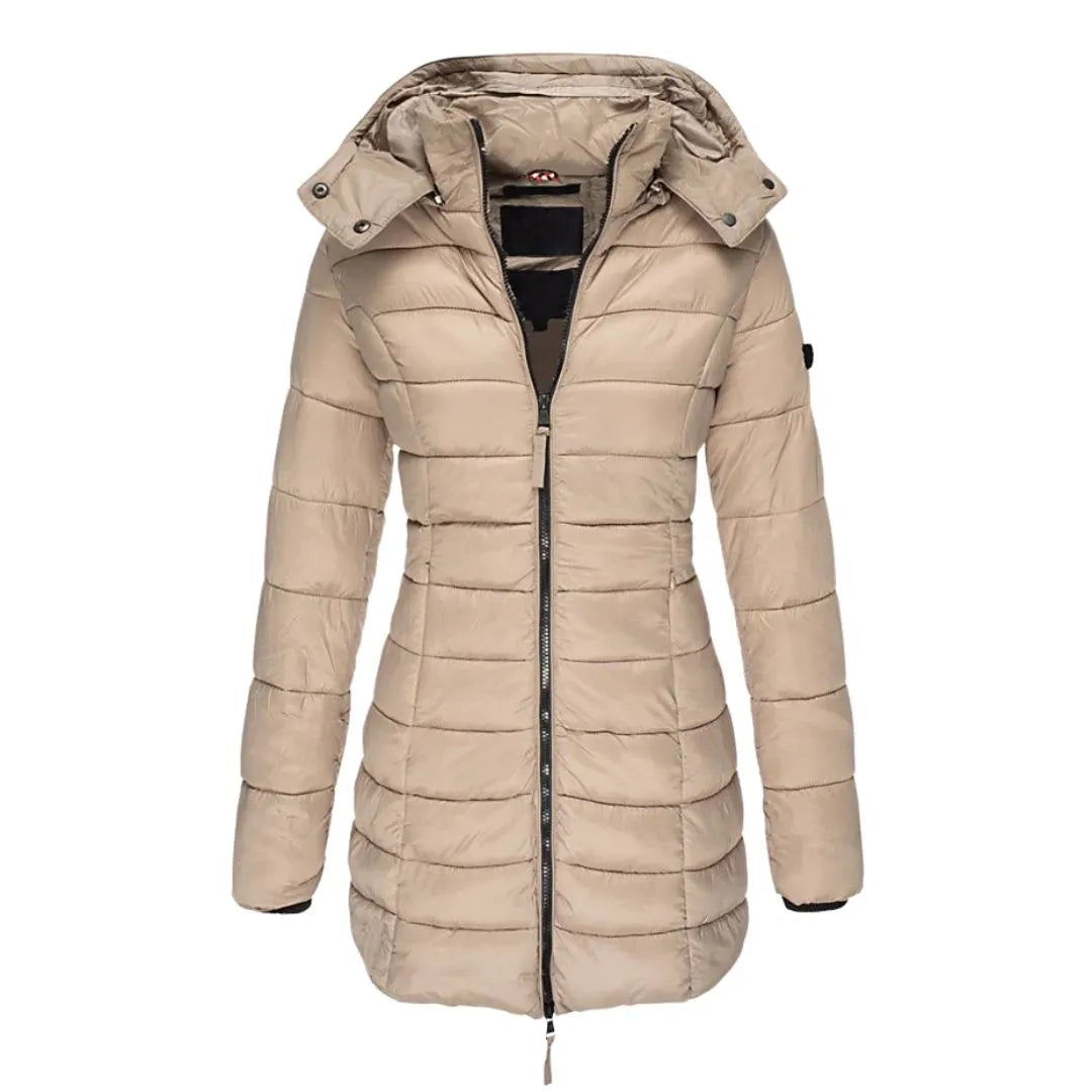 Freya Longline Puffer Detachable Hood Coat Artisio