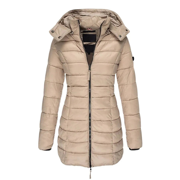 Freya Longline Puffer Detachable Hood Coat Artisio