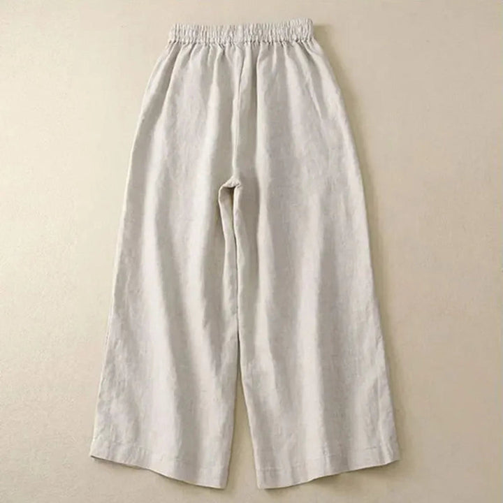 Georgia Drawstring Linen Pants Artisio
