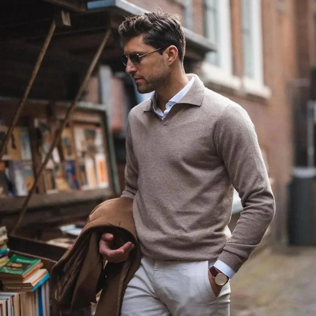 Gerald V-Neck Polo Shirt Artisio