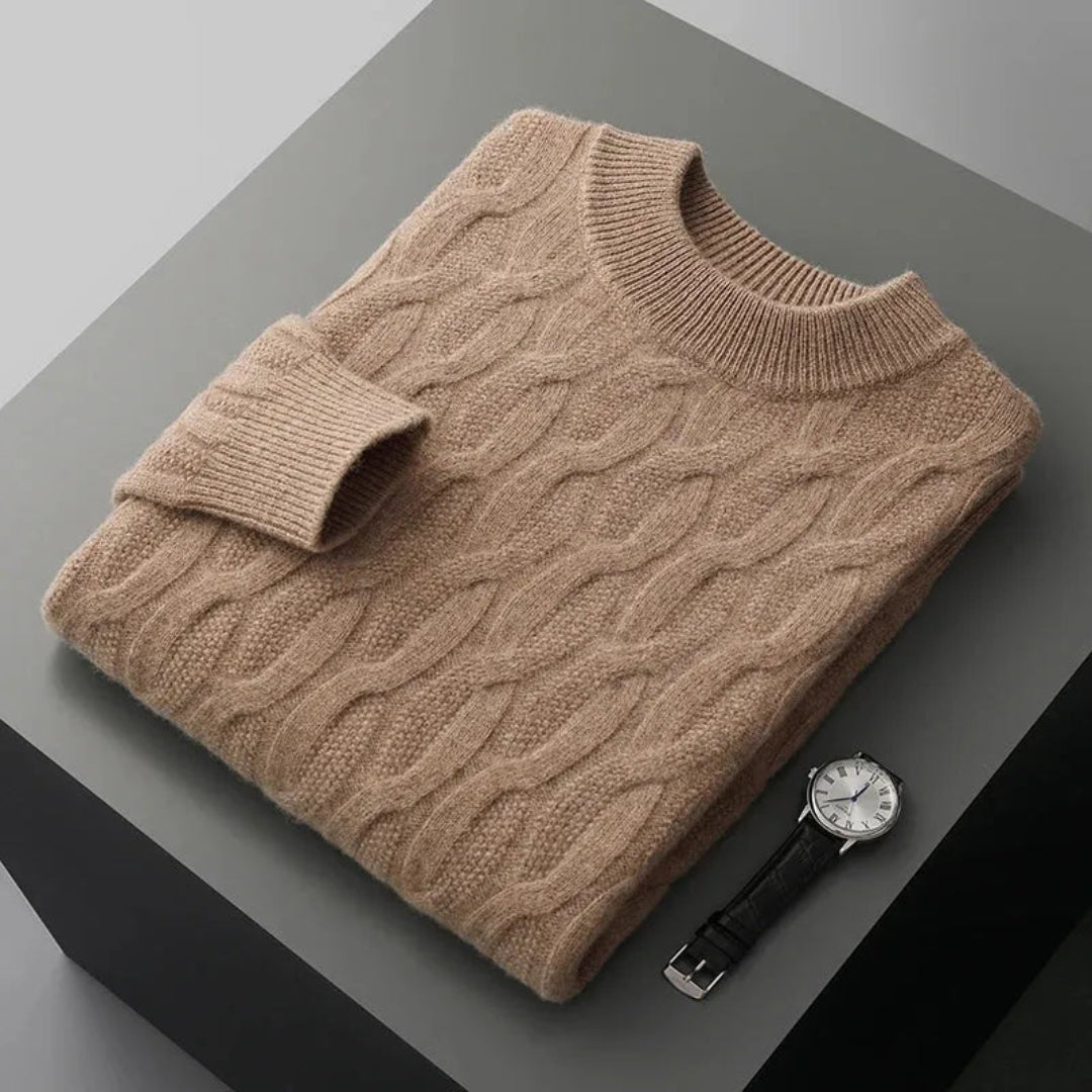 Gianni Jacquard Cashmere Sweater Artisio