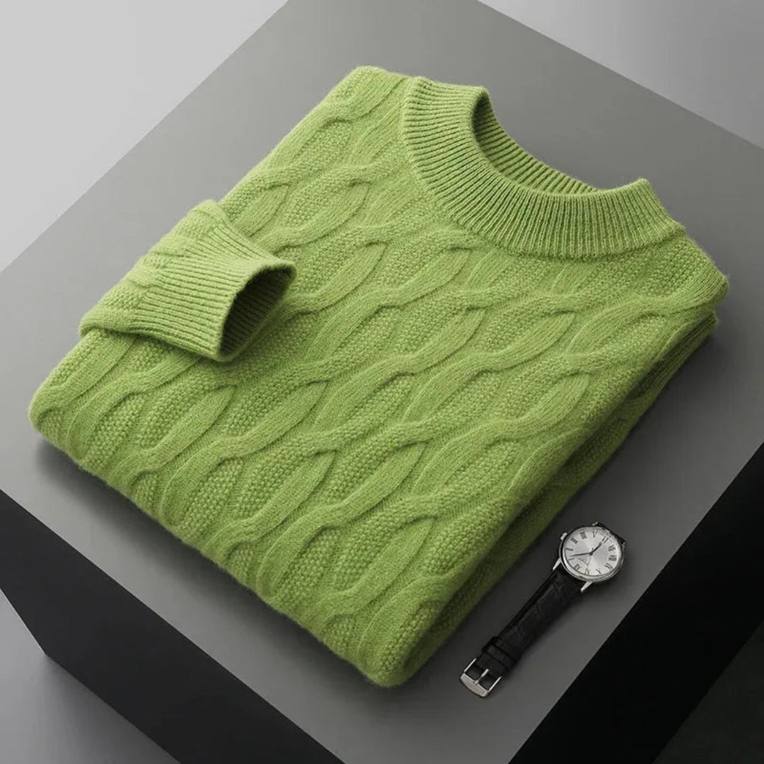 Gianni Jacquard Cashmere Sweater Artisio