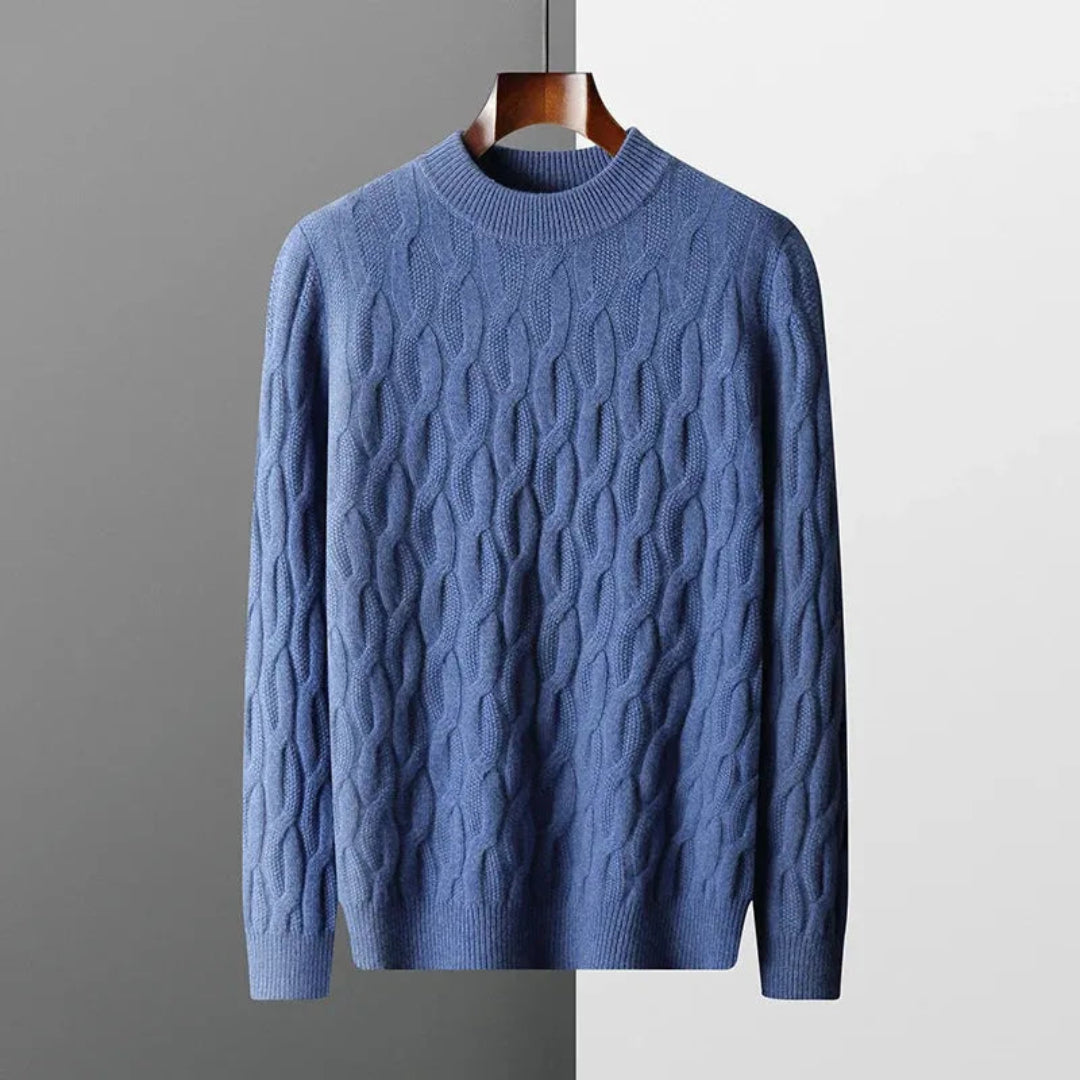 Gianni Jacquard Cashmere Sweater Artisio