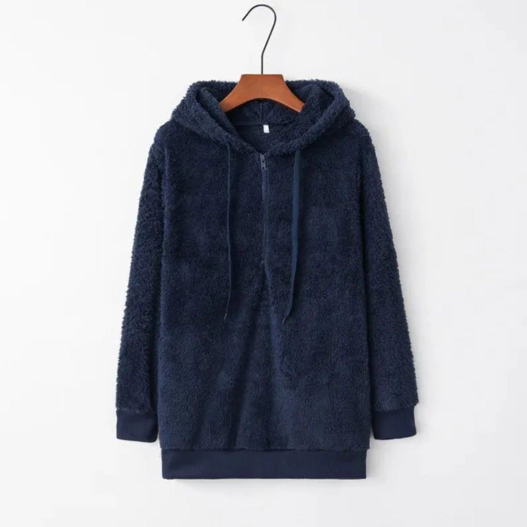 Glaiza Oversized Sherpa Fleece Hoodie