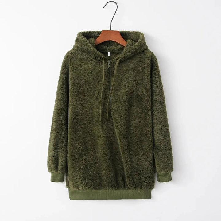 Glaiza Oversized Sherpa Fleece Hoodie