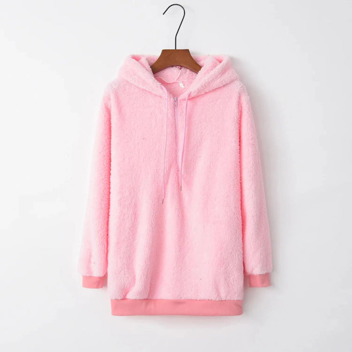 Glaiza Oversized Sherpa Fleece Hoodie