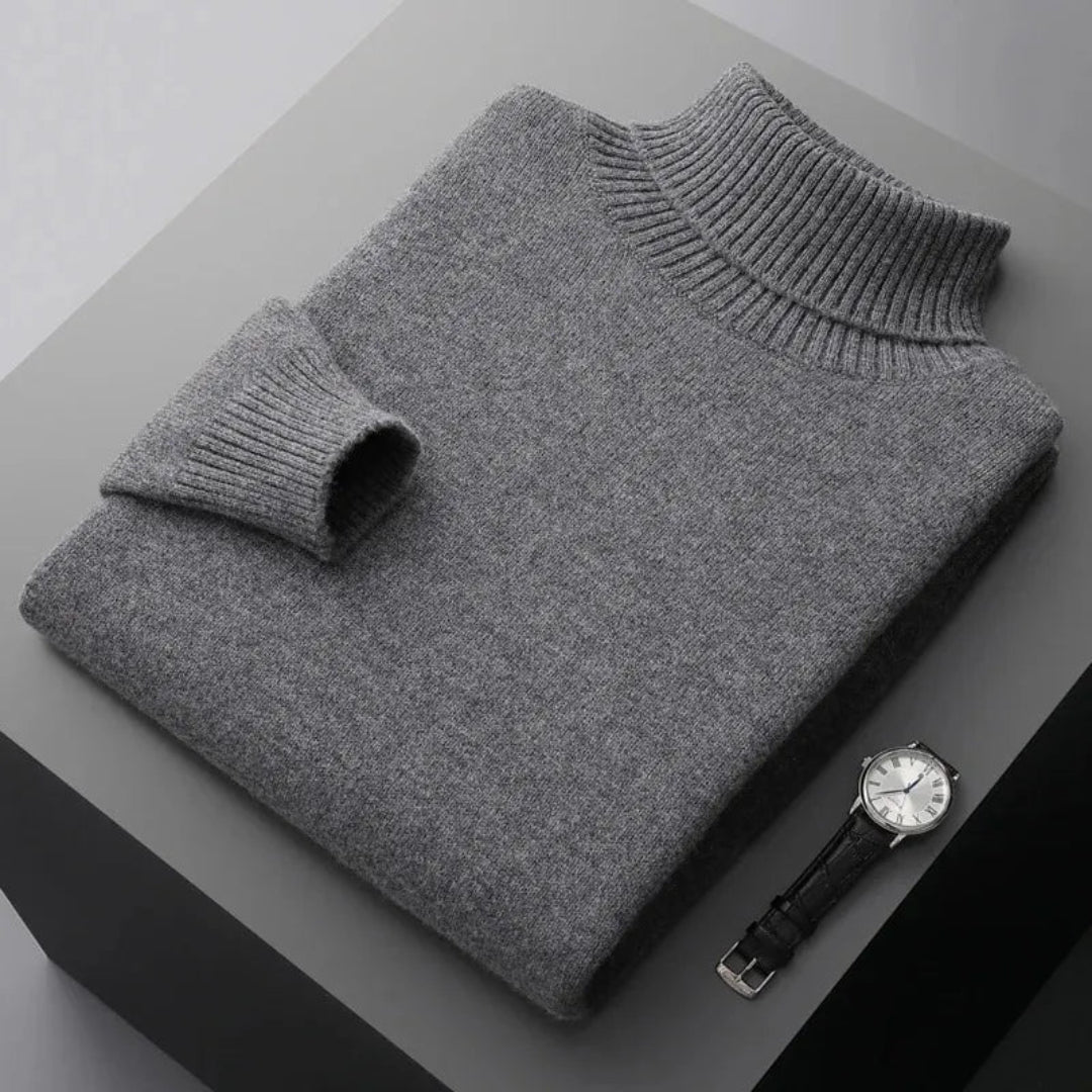 Glen Pure Wool Turtleneck Sweater Artisio