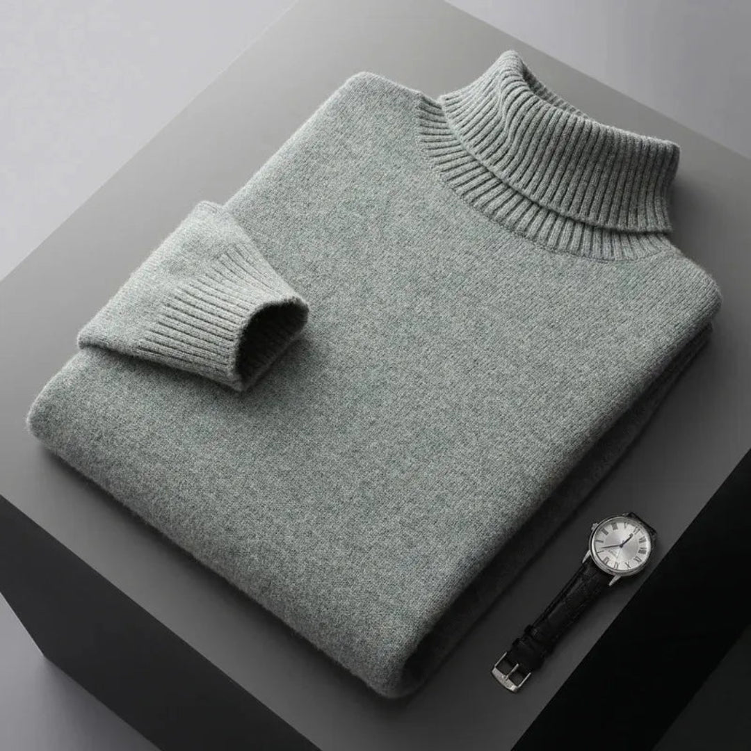Glen Pure Wool Turtleneck Sweater Artisio