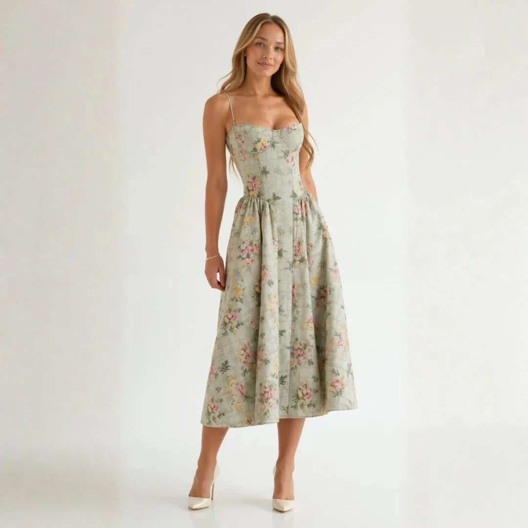 Grace Corset Midi Dress Artisio