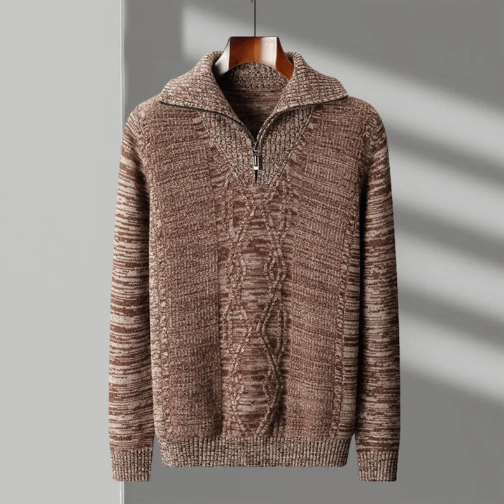 Hank Merino Wool Half-Zip Sweater Artisio