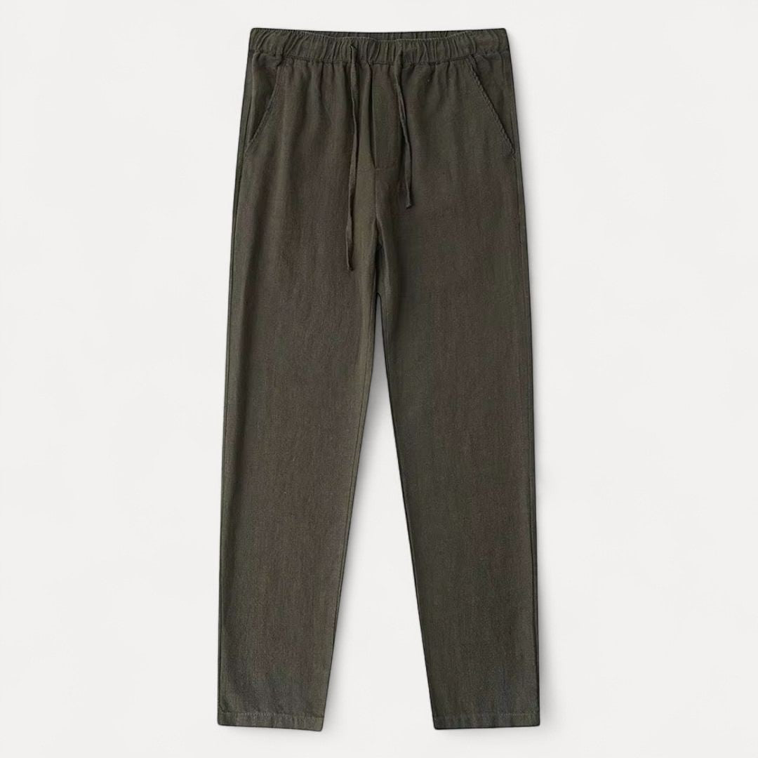 Harrison Drawstring Linen Pants