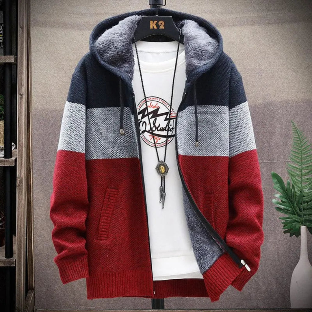 Harry Color-Block Wool Hoodie Artisio