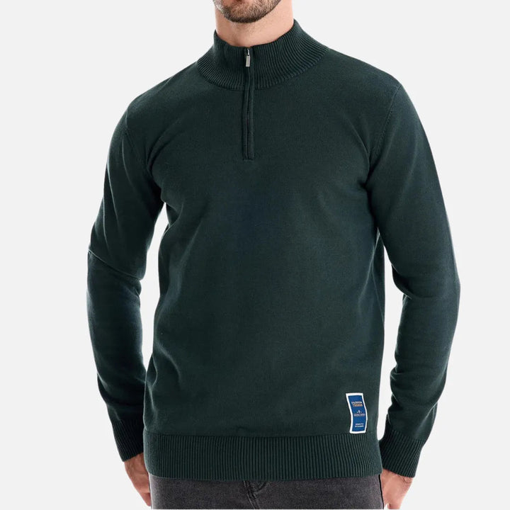 Hank Quarter-Zip Fitted Sweater Artisio