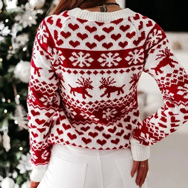 Holly Women's Reindeer Christmas Sweater Artisio
