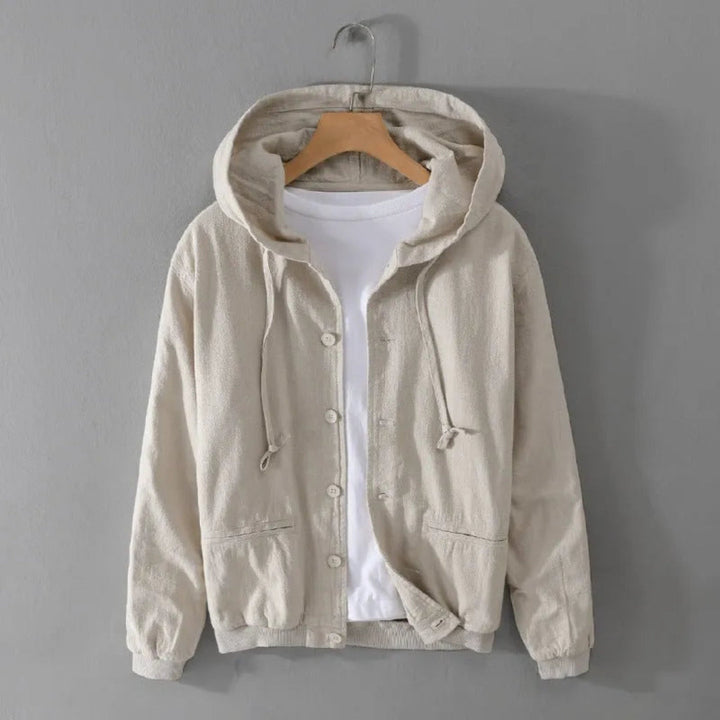 Hudson Hooded Linen Jacket Artisio