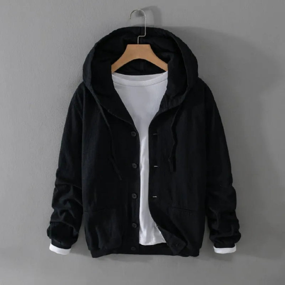 Hudson Hooded Linen Jacket Artisio