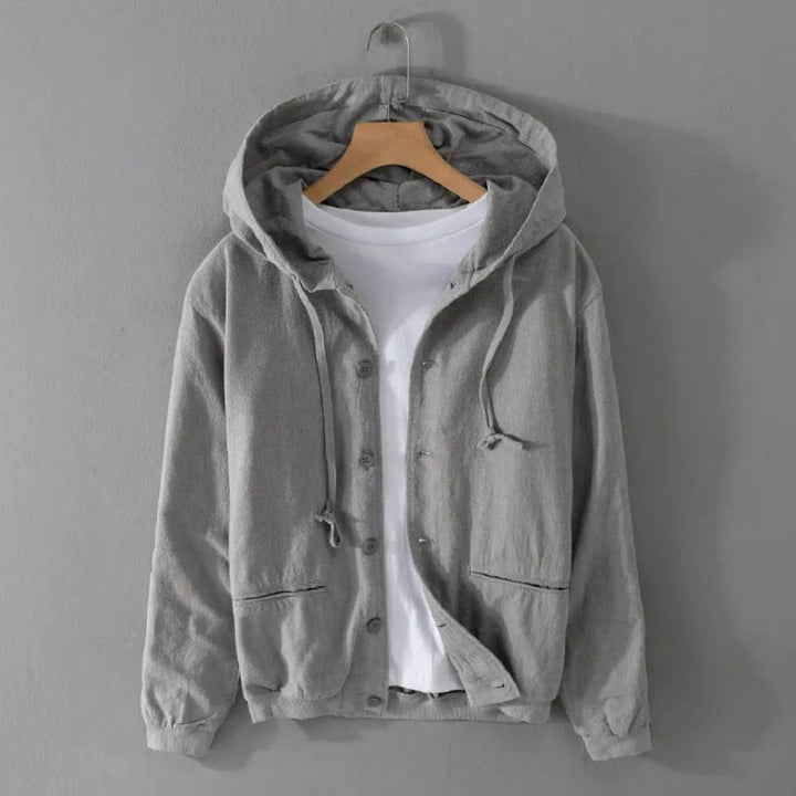 Hudson Hooded Linen Jacket Artisio