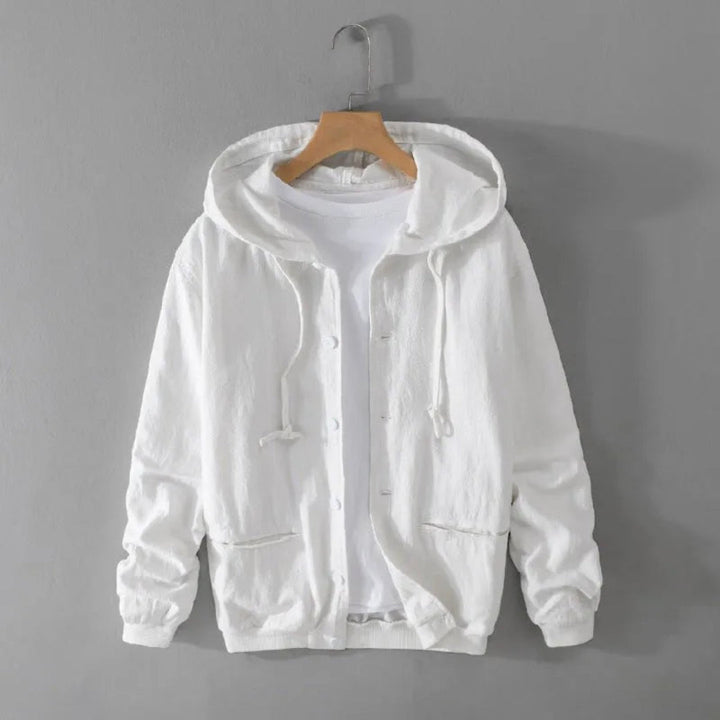 Hudson Hooded Linen Jacket Artisio