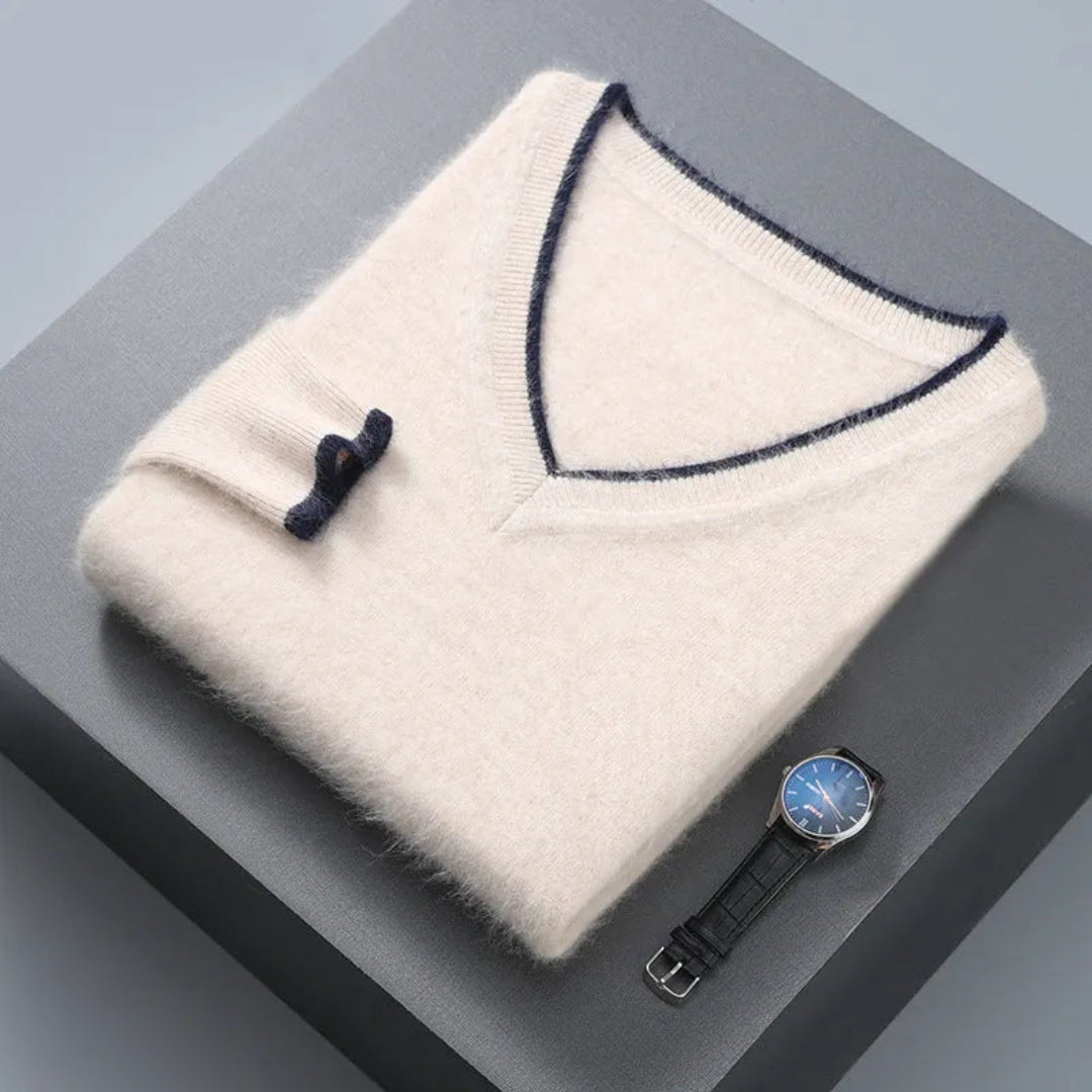 Hugo Mink Cashmere V-Neck Sweater Artisio