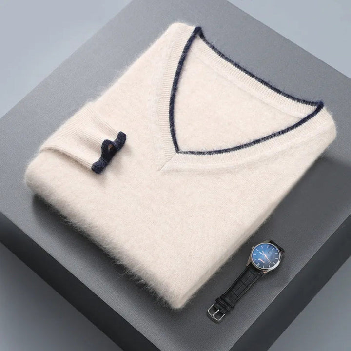 Hugo Mink Cashmere V-Neck Sweater Artisio
