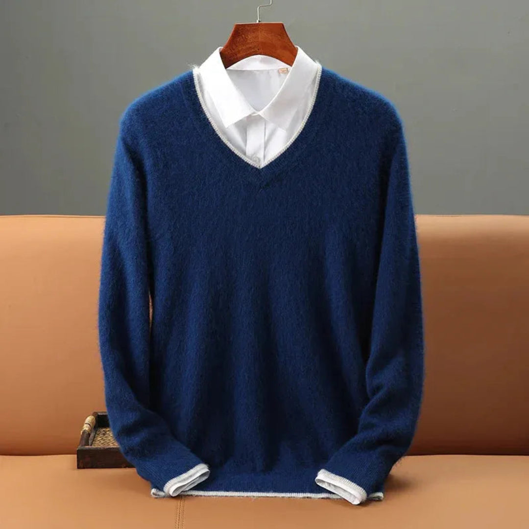 Hugo Mink Cashmere V-Neck Sweater Artisio