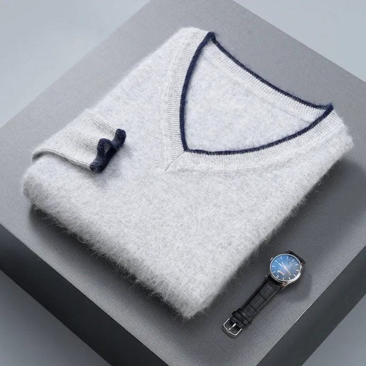 Hugo Mink Cashmere V-Neck Sweater Artisio