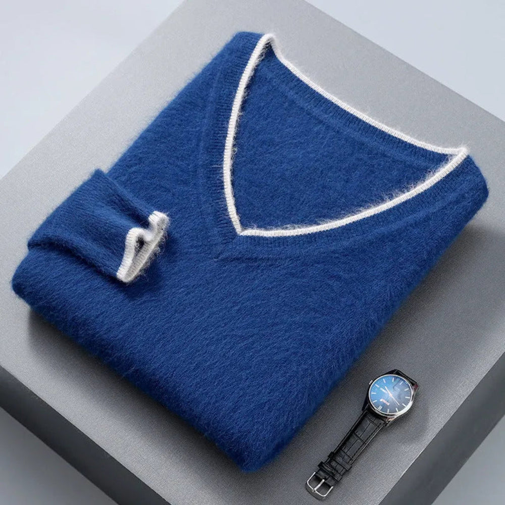 Hugo Mink Cashmere V-Neck Sweater Artisio