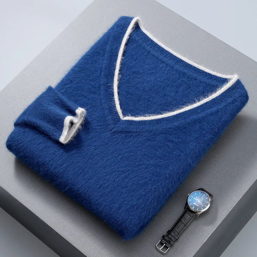 Hugo Mink Cashmere V-Neck Sweater Artisio