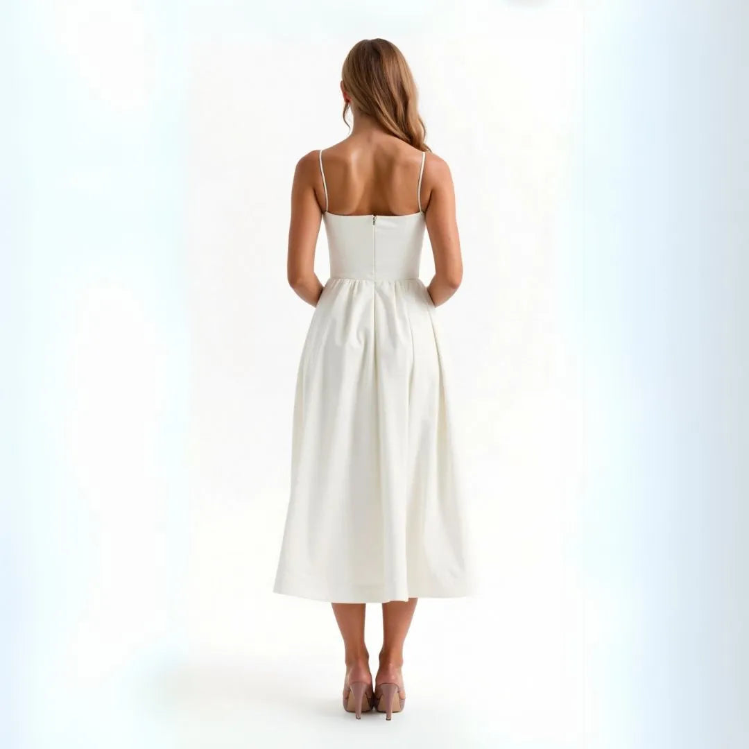 Isabelle Spaghetti Strap Midi Dress