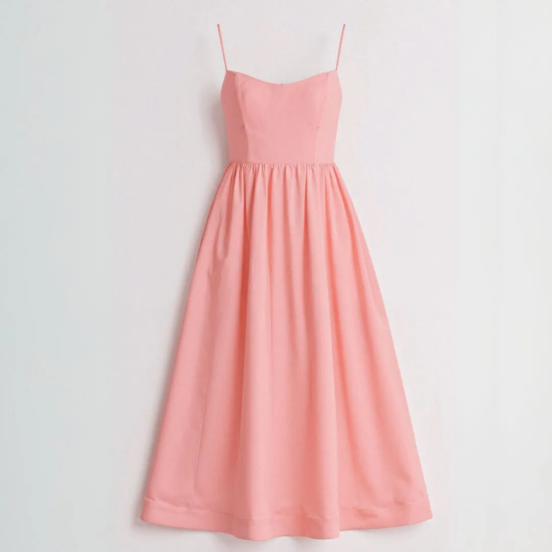 Isabelle Spaghetti Strap Midi Dress