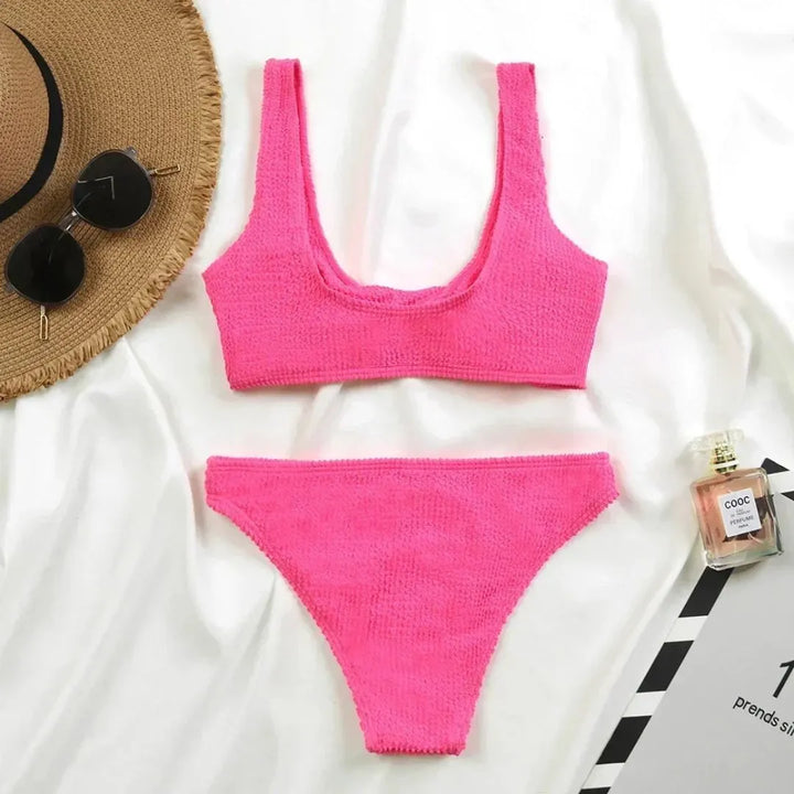 Isla Twist Ribbed Bikini Set