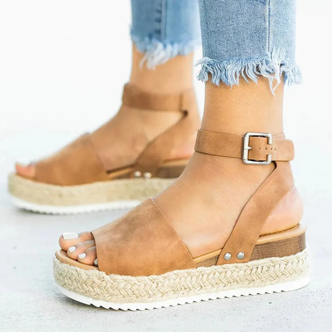 Isla Adjustable Ankle Espadrille Sandals