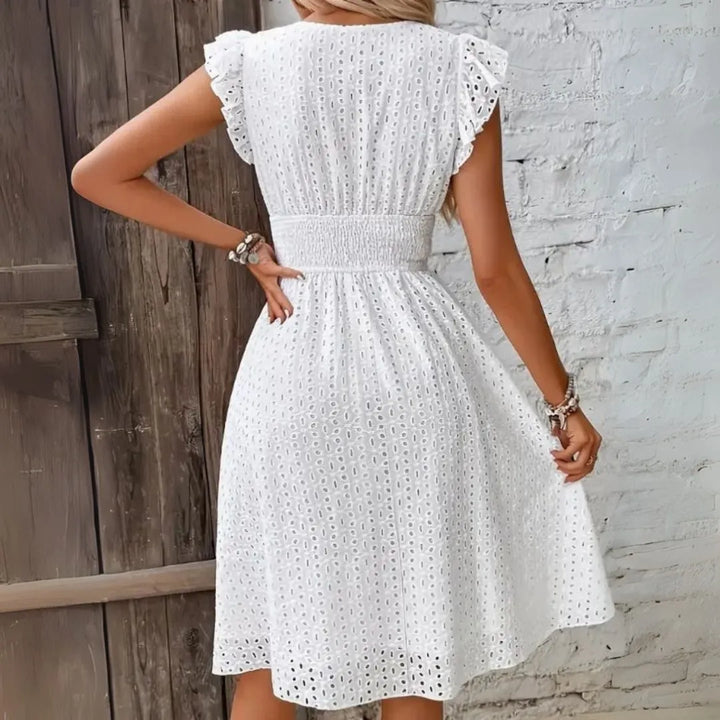 Isla Lace V-Neck Mini Dress