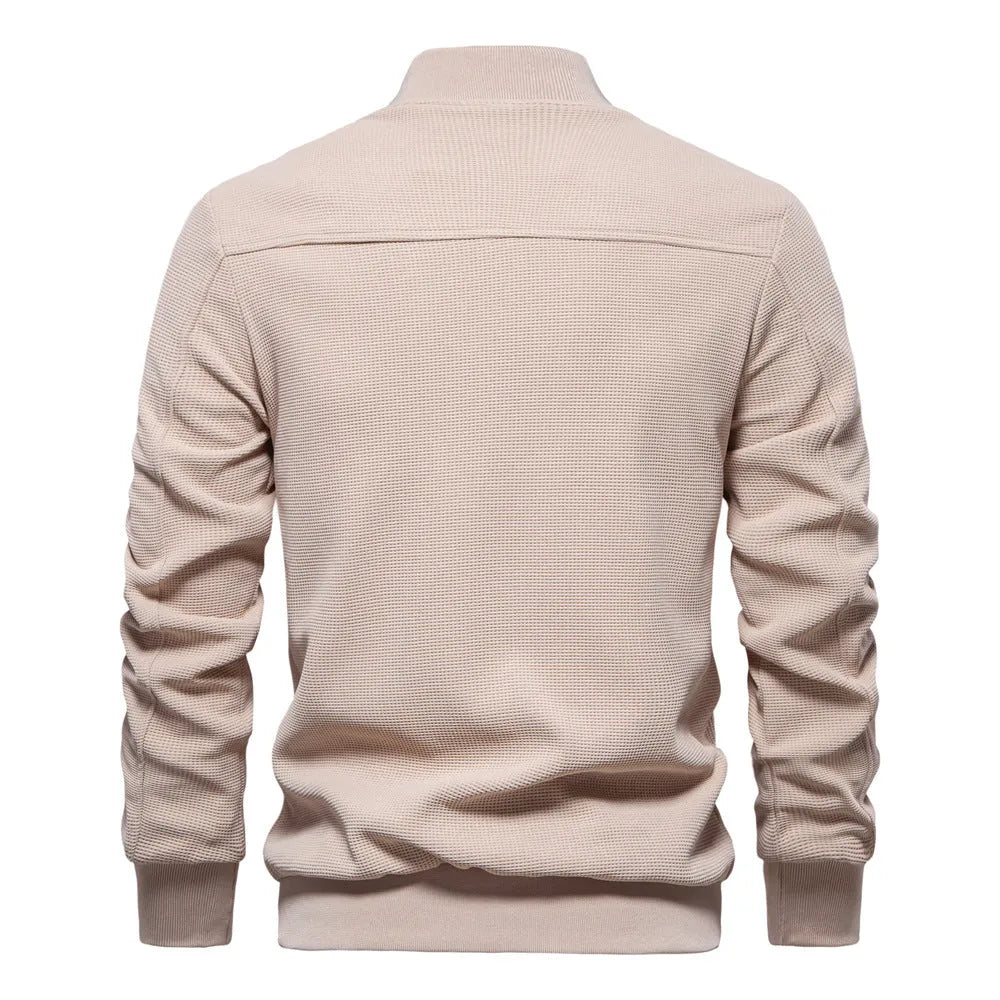 Jackson Waffle-Knit Zip Jacket Artisio
