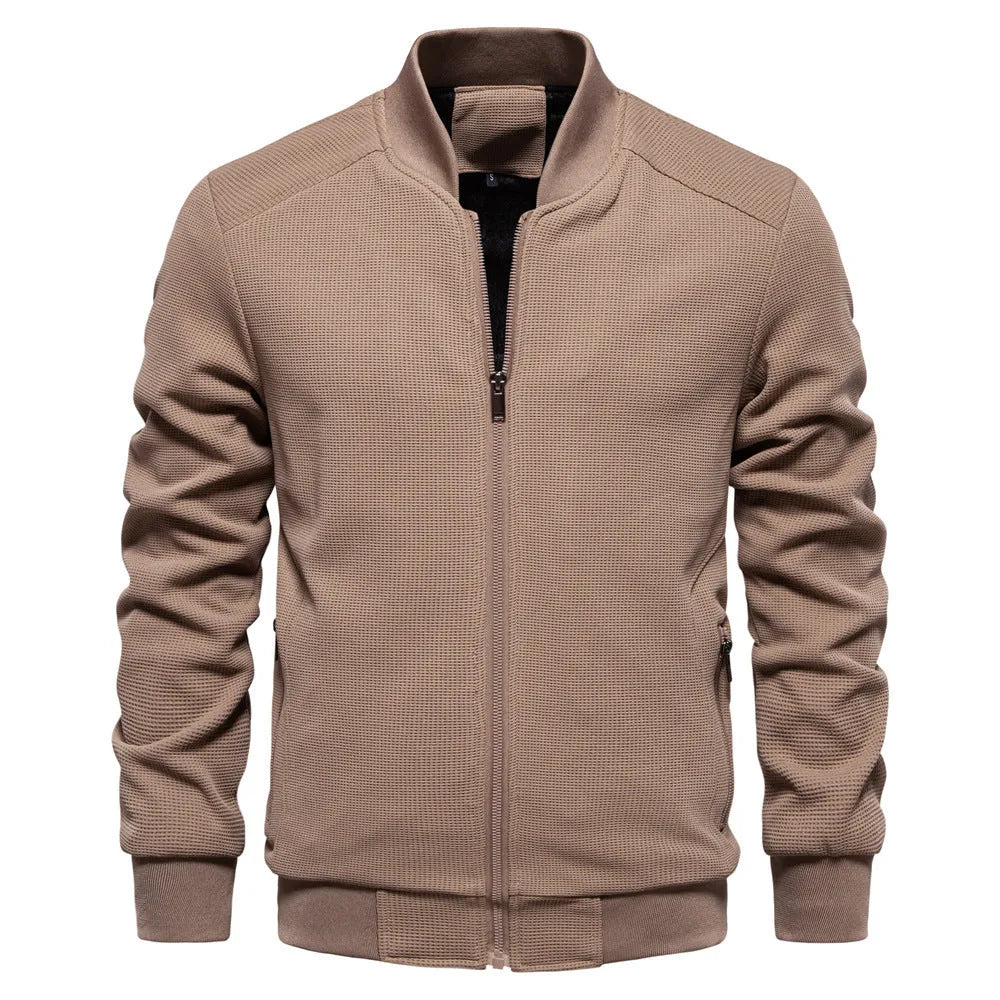 Jackson Waffle-Knit Zip Jacket Artisio
