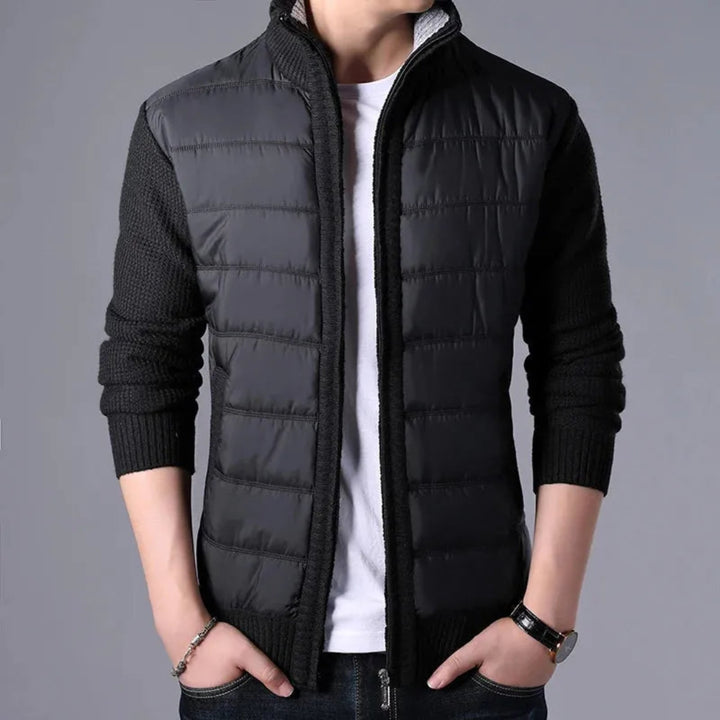 Jim Patchwork Puffer Cardigan Artisio