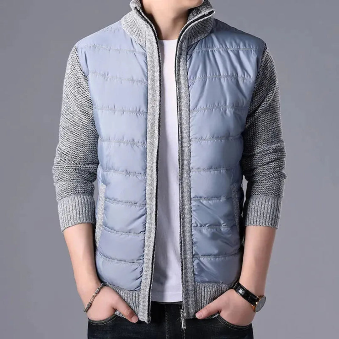Jim Patchwork Puffer Cardigan Artisio