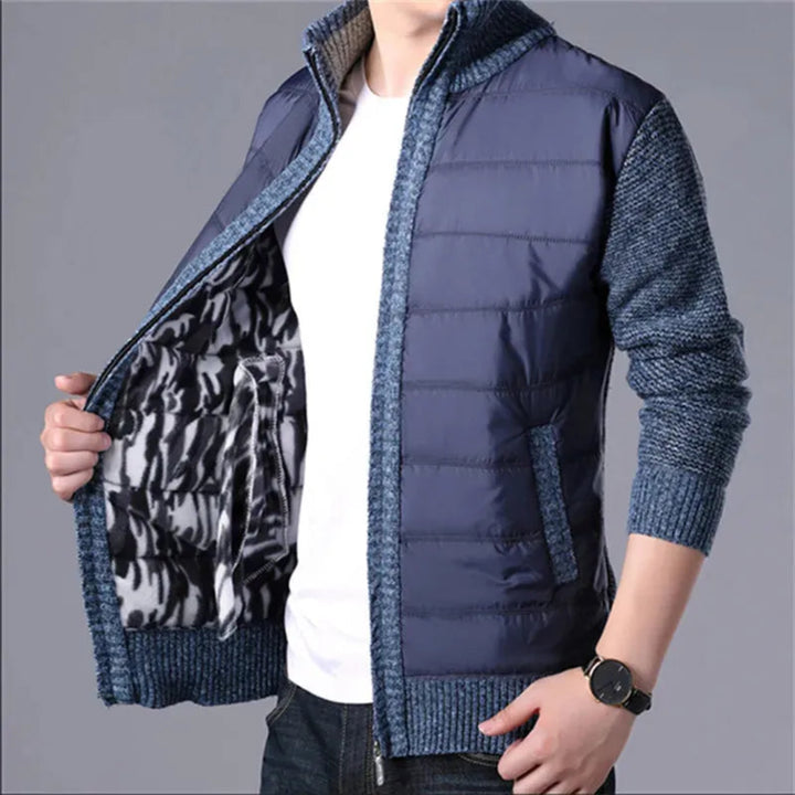 Jim Patchwork Puffer Cardigan Artisio