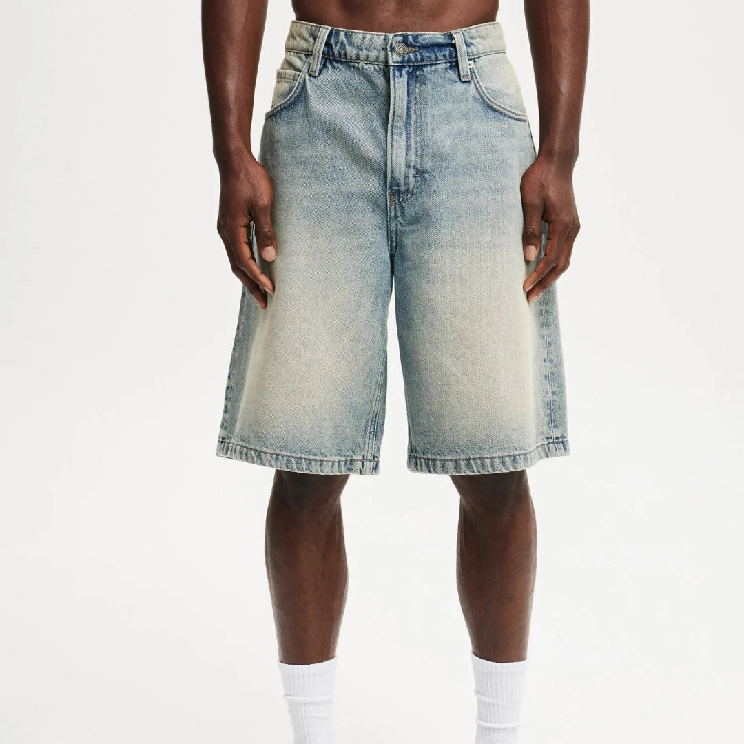 KC Relaxed Fit Denim Shorts Artisio